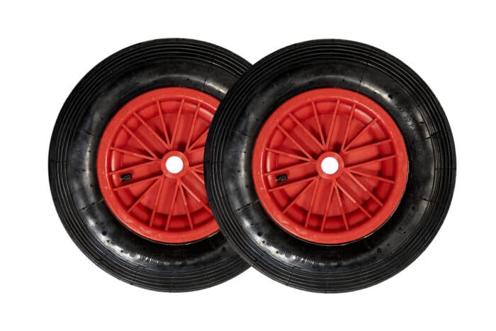 Roues chariots gonflables